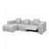 SOFA MODULAR RECLINABLE IZQUIERDO SERATTA GRIS -3-